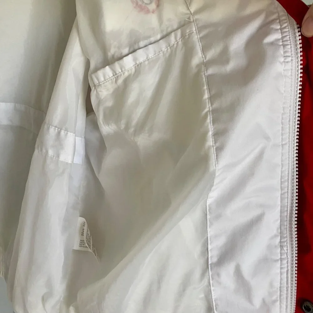Members Only White Full Zip Jacket Men's XL